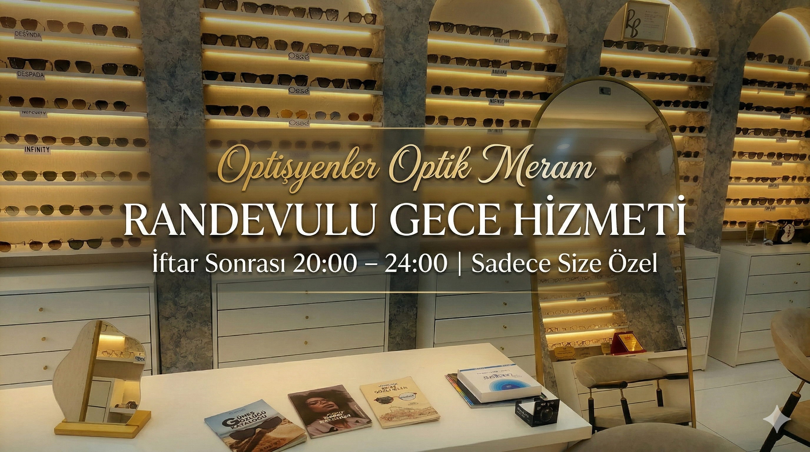 Randevulu Gece Hizmeti | Optisyenler Optik Meram