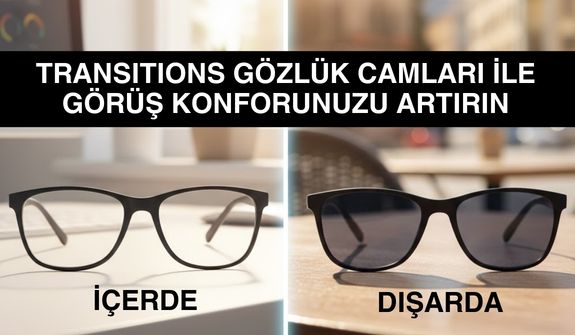 Tek Gözlükle Çifte Konfor: Transitions Akıllı Işık Camları