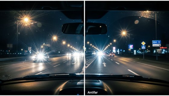 Gece Sürüşünde Netlik: Antifar Gözlük Camları