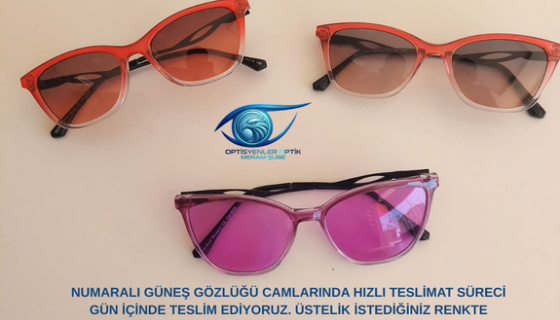 Numaralı Güneş Gözlüğünde Kişiye Özel Renk Seçenekleri ve Hızlı Teslimat! Üstelik Ekonomik Fiyatlarla!