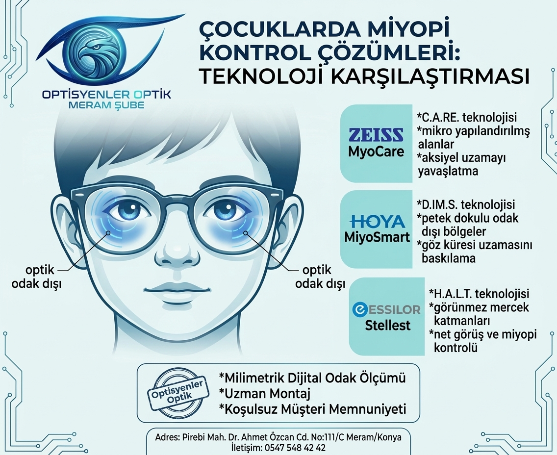 ZEISS MyoCare, Hoya MiyoSmart ve Essilor Stellest Arasındaki Farklar!